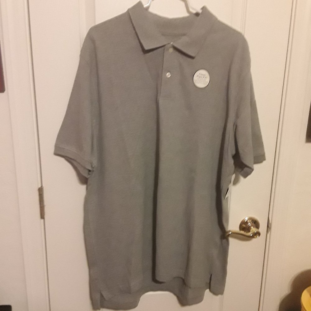 NWT Faded Glory Men's  Gray Polo Shirt XXL